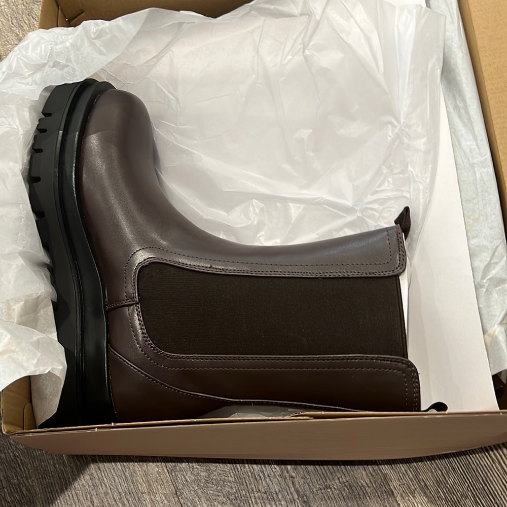Brown vegan leather